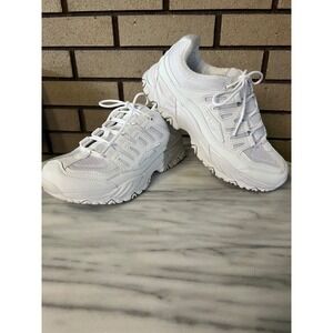 Avia Odor Control Athletic Sneakers Walking Shoes White Chunky Size 9 Retro